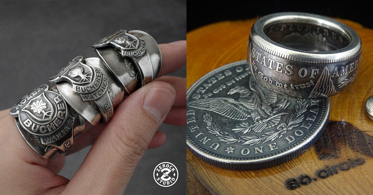 硬幣、湯匙當戒指？不要懷疑這兩種特色戒指，粗獷、獨特、不撞款超百搭！