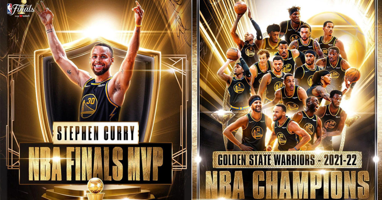 勇士再度封王2022 NBA總冠軍！Curry榮獲生涯首個Final MVP淚灑球場！