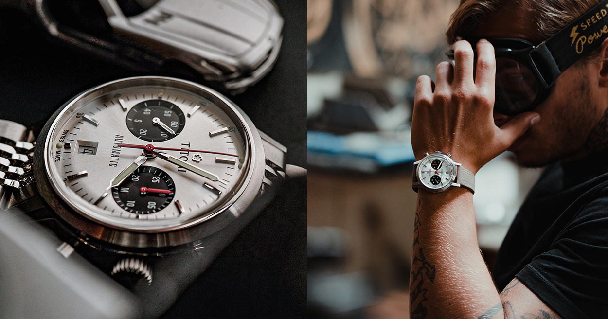 錶壇復古新浪潮，戴上TITONI熊貓計時腕錶吸睛一夏！