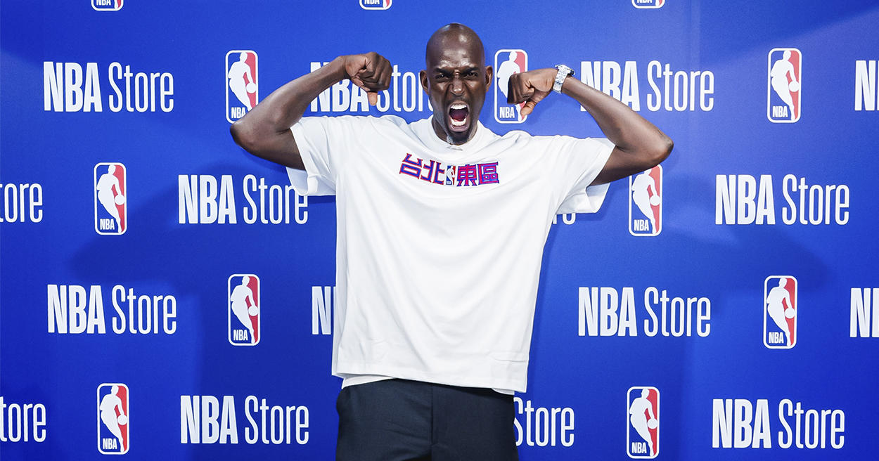 狼王 Kevin Garnett 降臨台北東區！NBA Store 全台唯一實體旗艦店盛大開幕