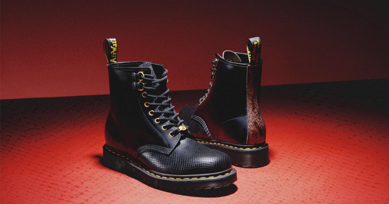 Dr. Martens 新春限定「蛇紋馬汀靴」登場，限定優惠無痛入手新行頭！