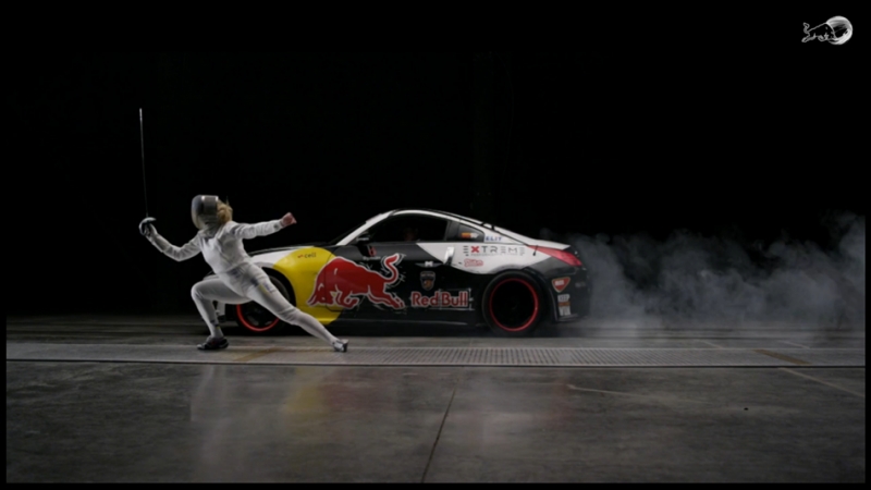 西洋劍對決賽車，Red Bull見證人與機器的速度之爭！