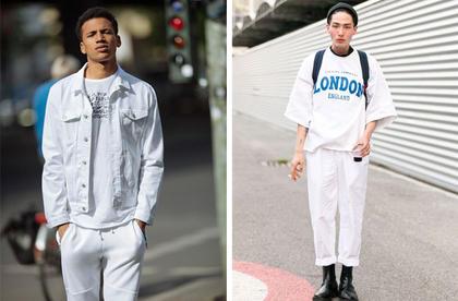 型男色彩學 白色是永不退流行的時尚 3款 全白穿搭 示範 Manfashion這樣變型男