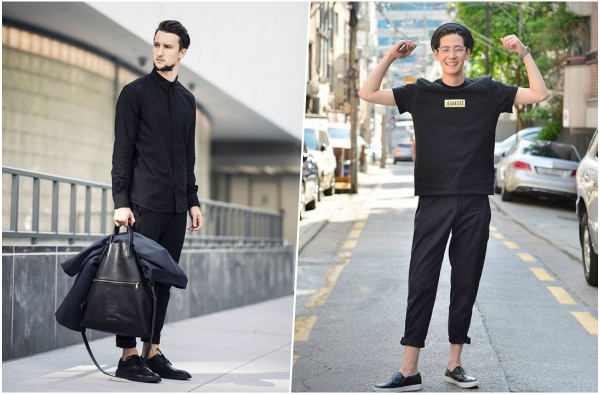 夏天也能穿黑色系，一起混搭三種風格，輕鬆展現帥氣型男的街頭Look